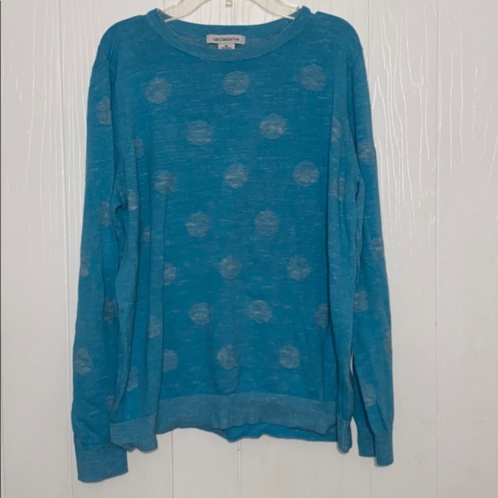 Blue and Light Blue poka dot sweater!